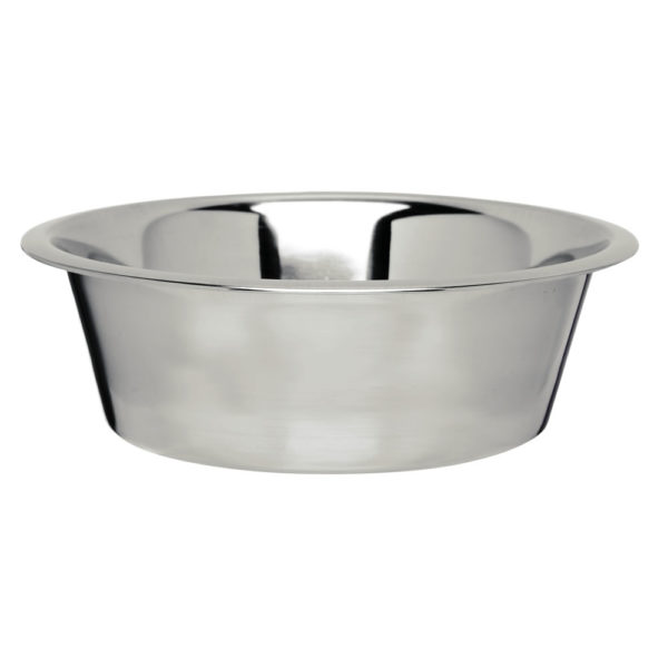 Stainless steel dog bowl